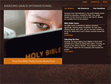 Tablet Screenshot of amazinggraceinternational.com